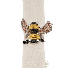 Beaded Bee Napkin Rings