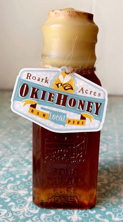 Jar shaped beeswax candle - antique style muth honey jar — Honeyrun Farm