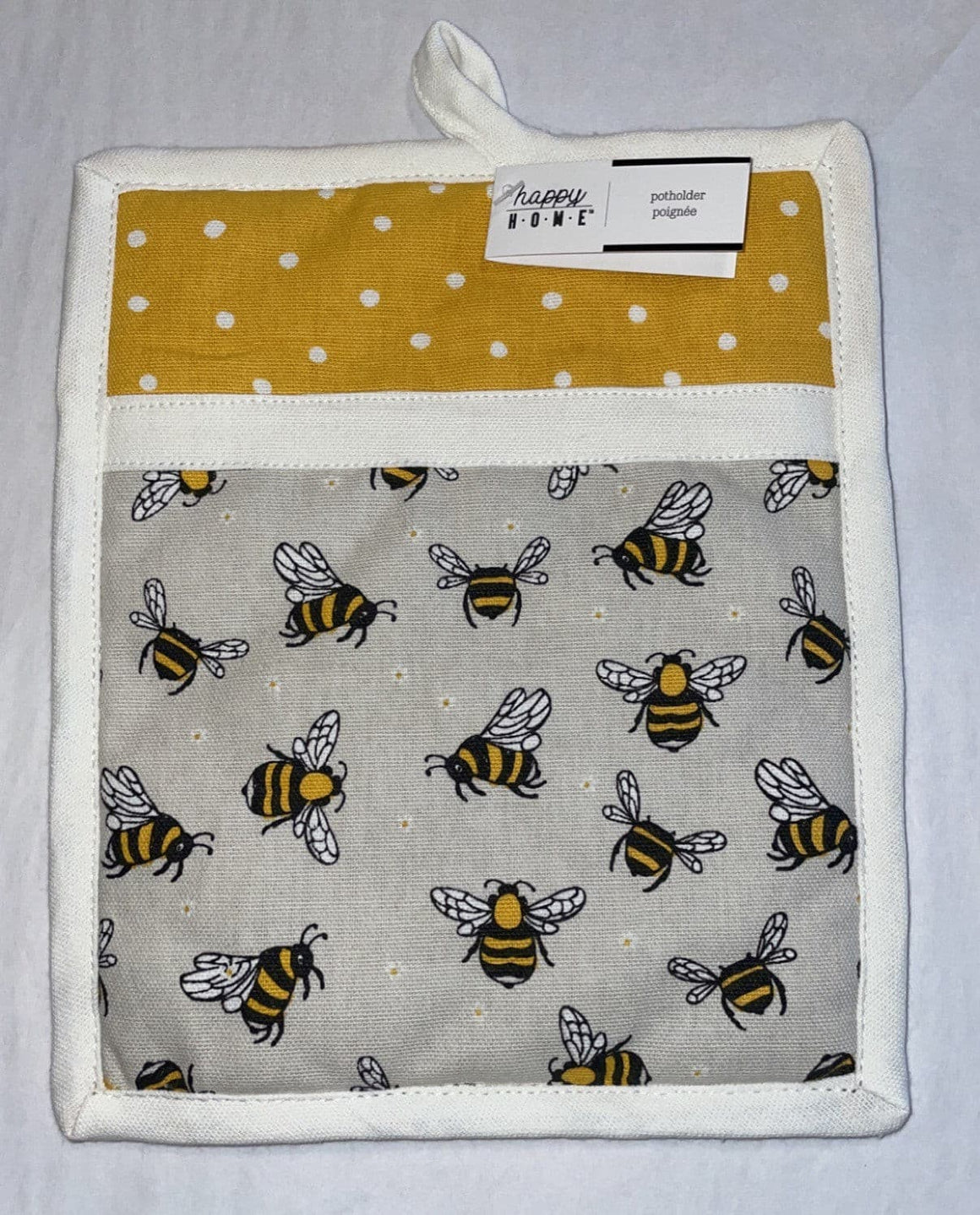 Oven Mitt Bee Pattern 1 Pc, Cute Oven Mitt, Pot Holder With Bees