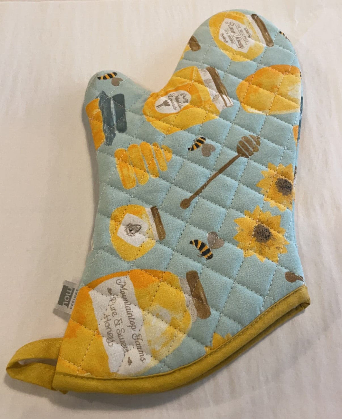 Gathering Yellow Purple Oven Mitt & Pot Holder